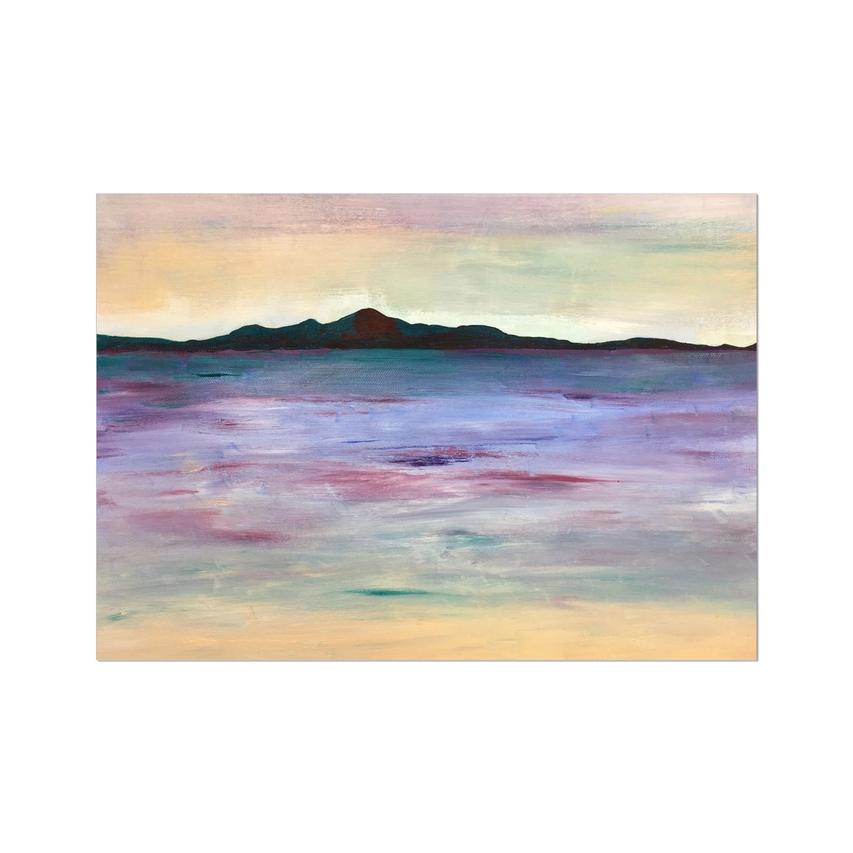 Light over the Isle of Arran Scotland Art Print - Milla Crann