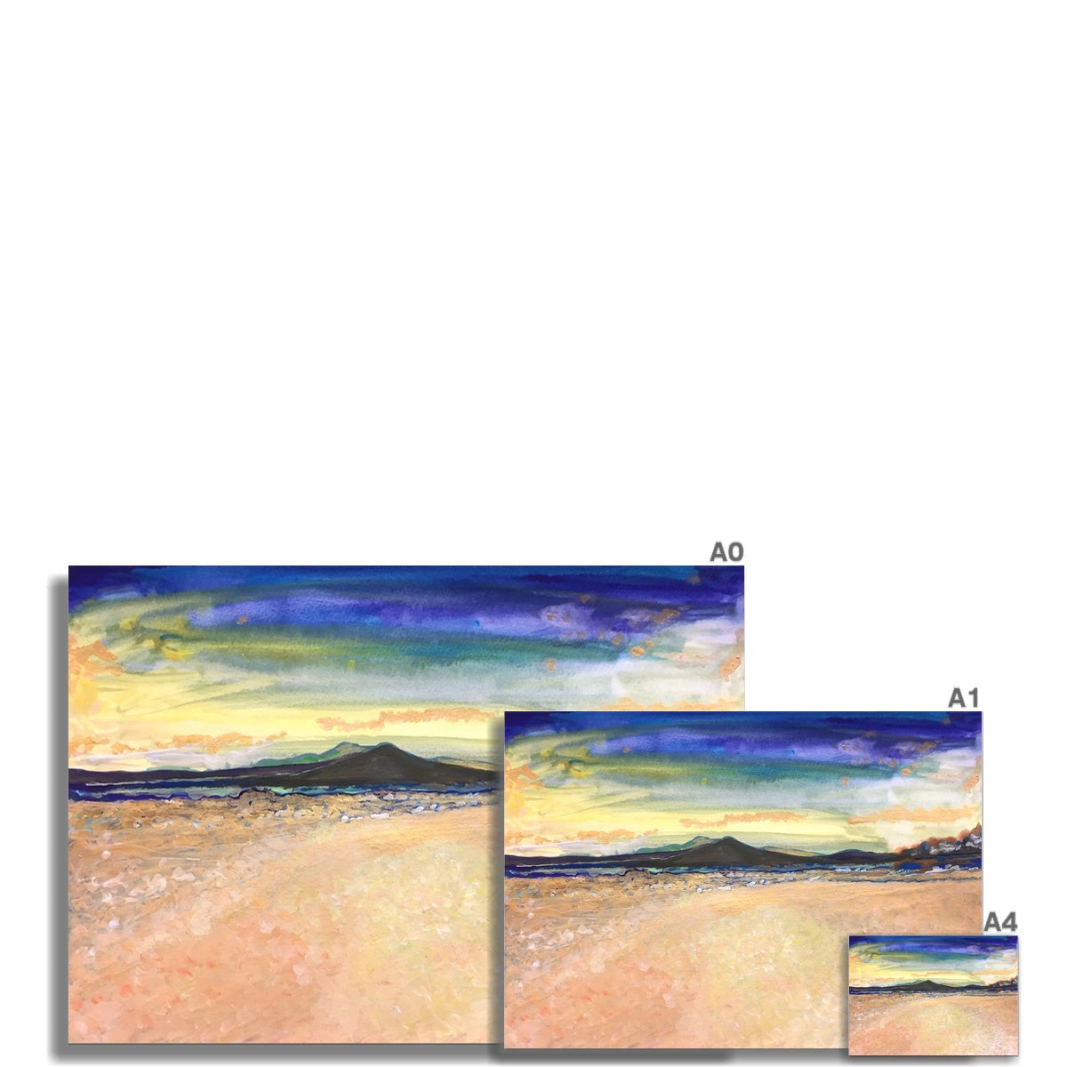 Lilac Skies Scotland Art Print - Milla Crann