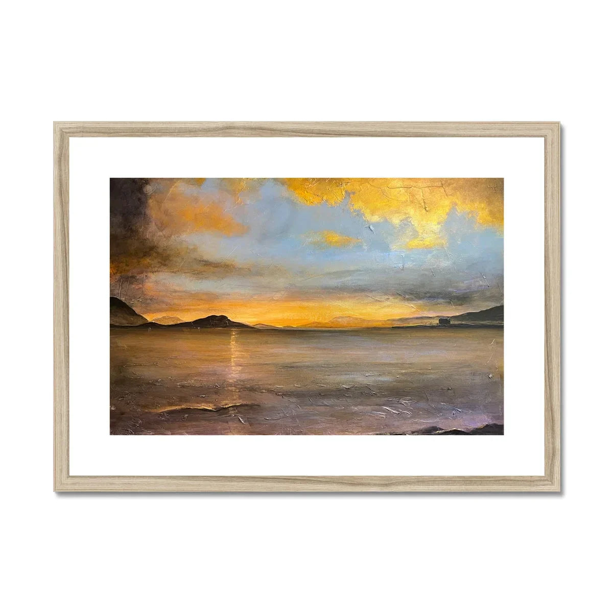 Loch Linnhe Sunset Framed & Mounted Print - Kevin Hunter