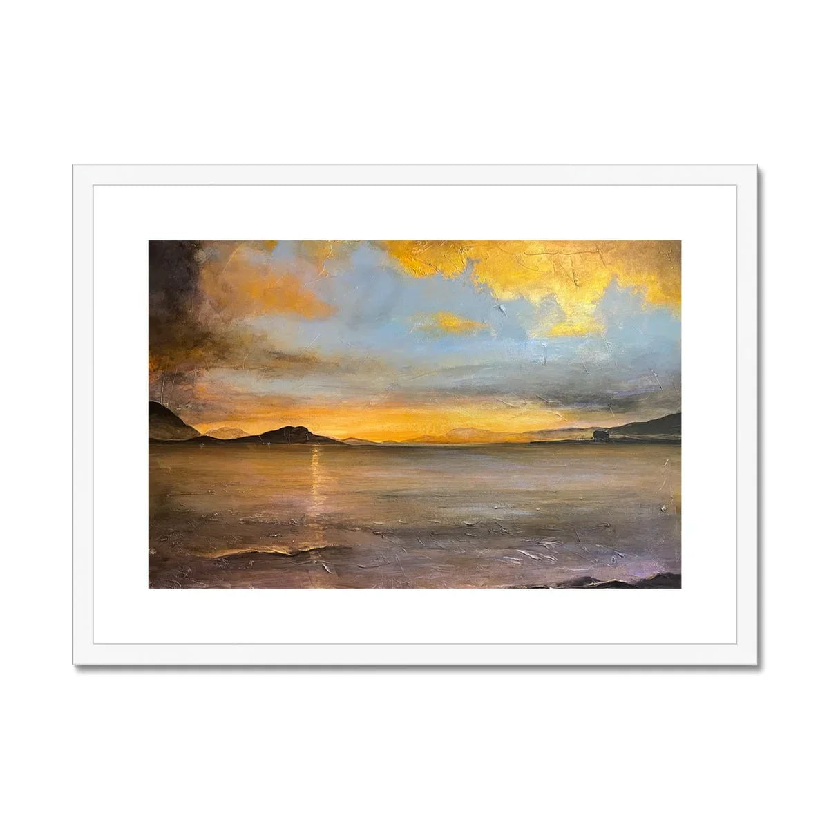 Loch Linnhe Sunset Framed & Mounted Print - Kevin Hunter