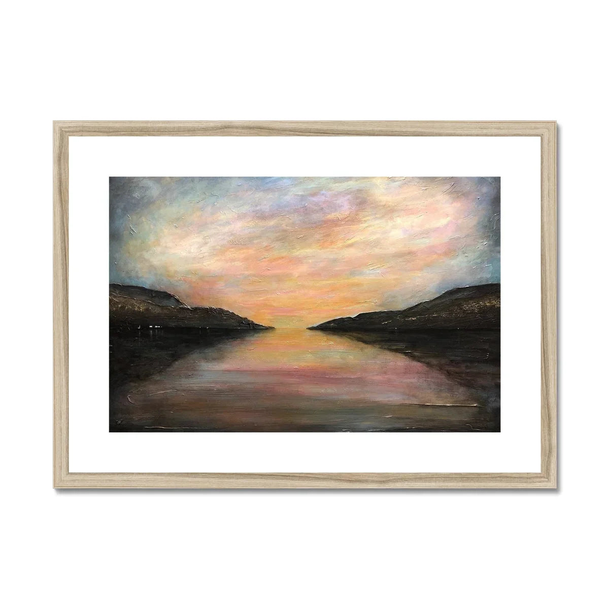 Loch Ness Glow Framed & Mounted Print - Kevin Hunter