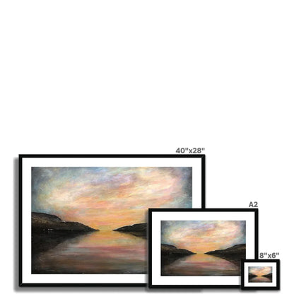 Loch Ness Glow Framed & Mounted Print - Kevin Hunter