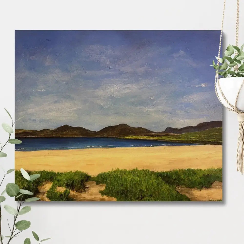 Luskentyre Beach Harris Original Painting - Kevin Hunter
