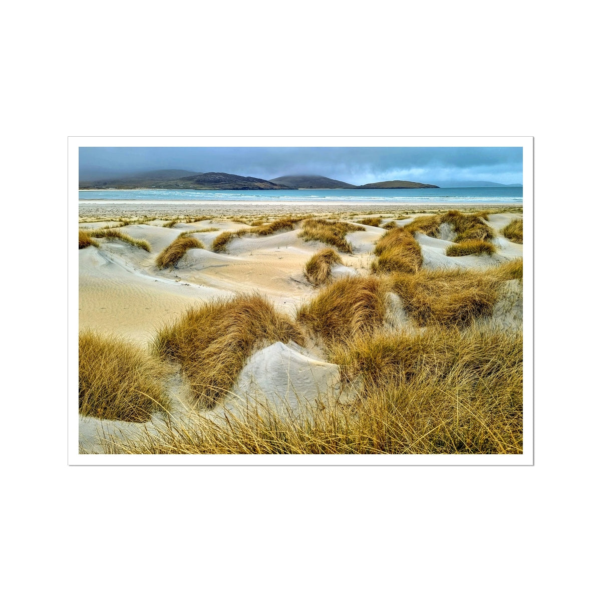 Luskentyre sand dunes Scotland Art Print - Stephen Henry