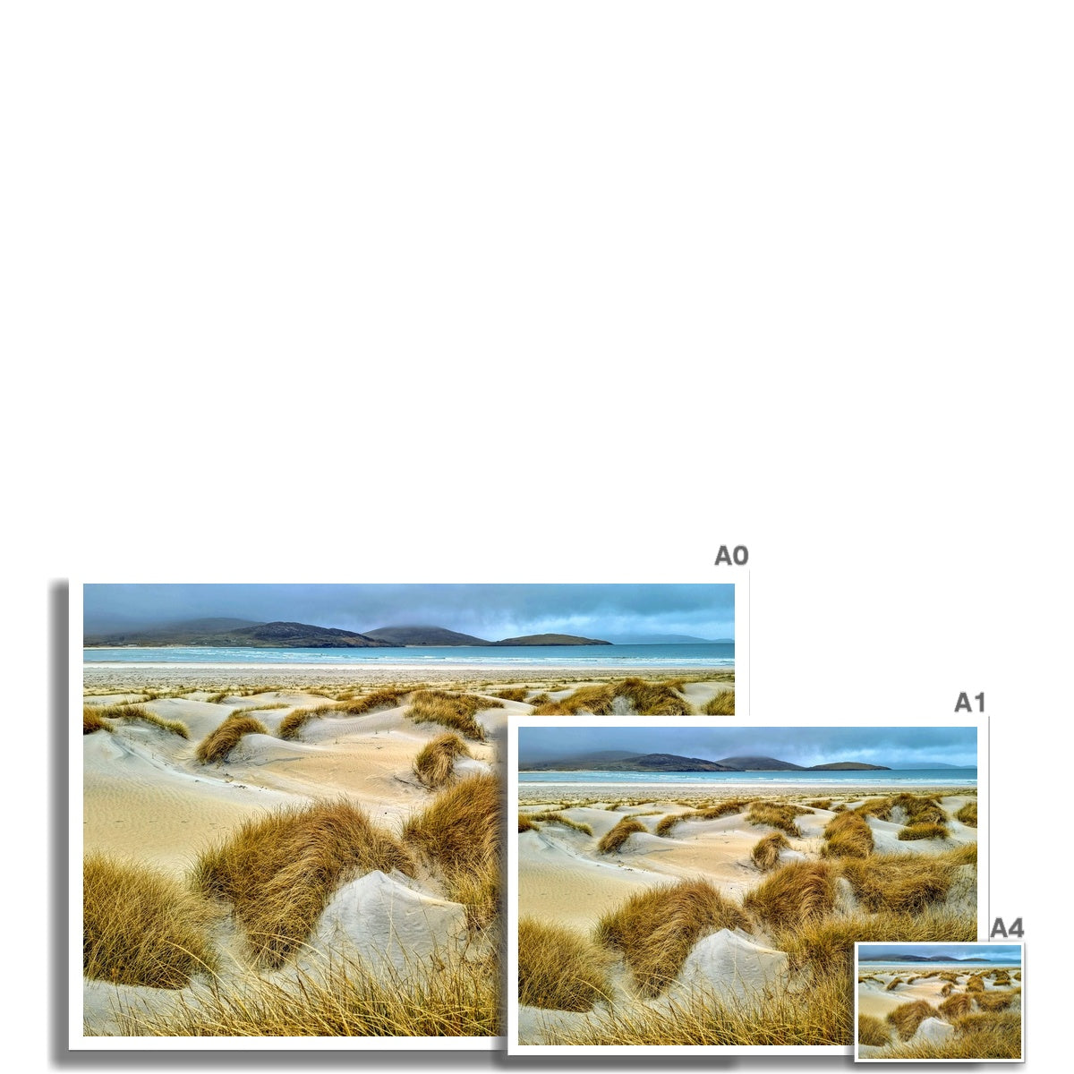 Luskentyre sand dunes Scotland Art Print - Stephen Henry