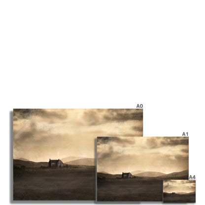 A Moonlit Croft Scotland Art Print - Kevin Hunter