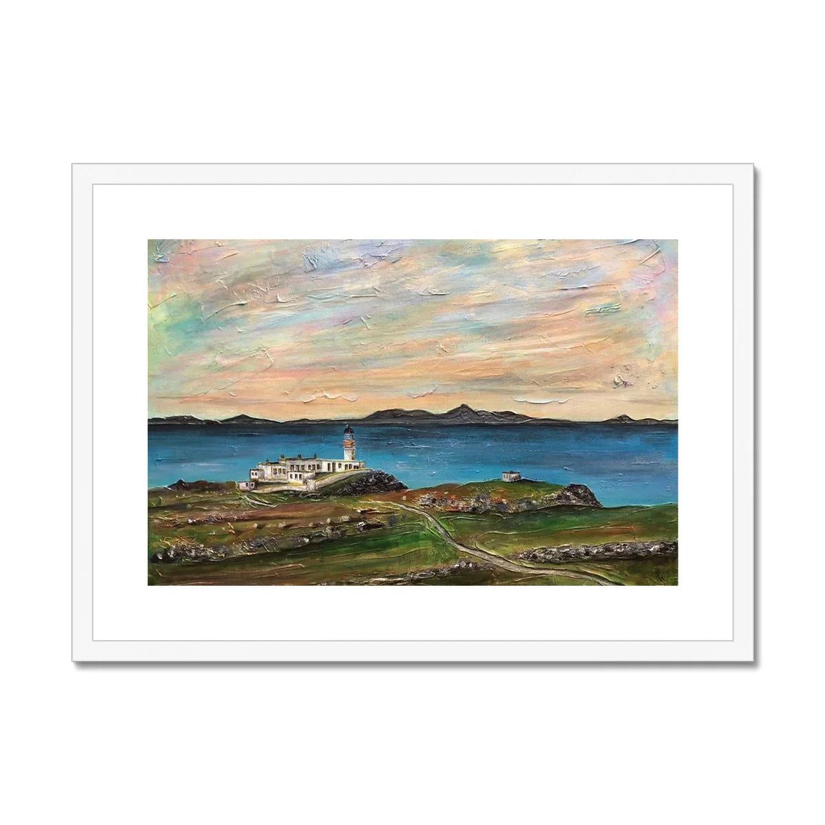 Neist Point Lighthouse Skye Framed & Mounted Print - Kevin Hunter
