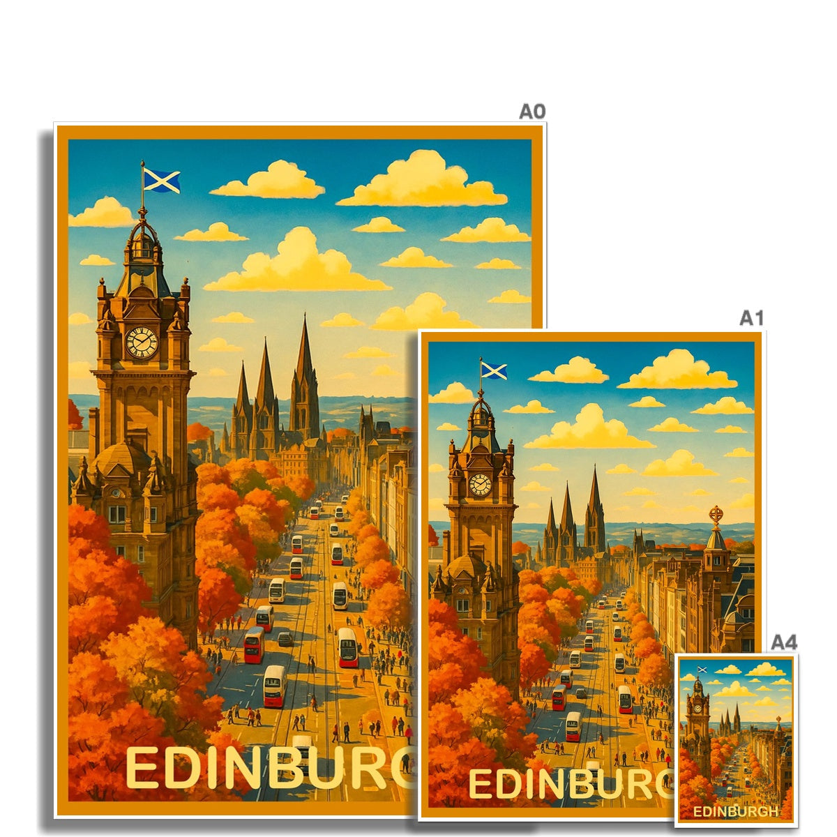 Princes Street Edinburgh Scotland Art Print - Stephen Henry