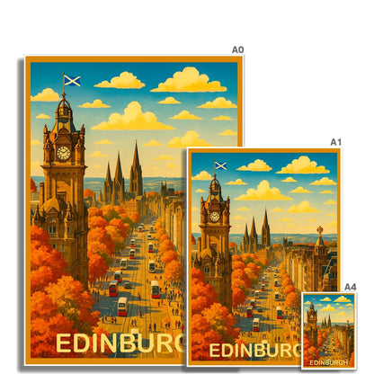 Princes Street Edinburgh Scotland Art Print - Stephen Henry