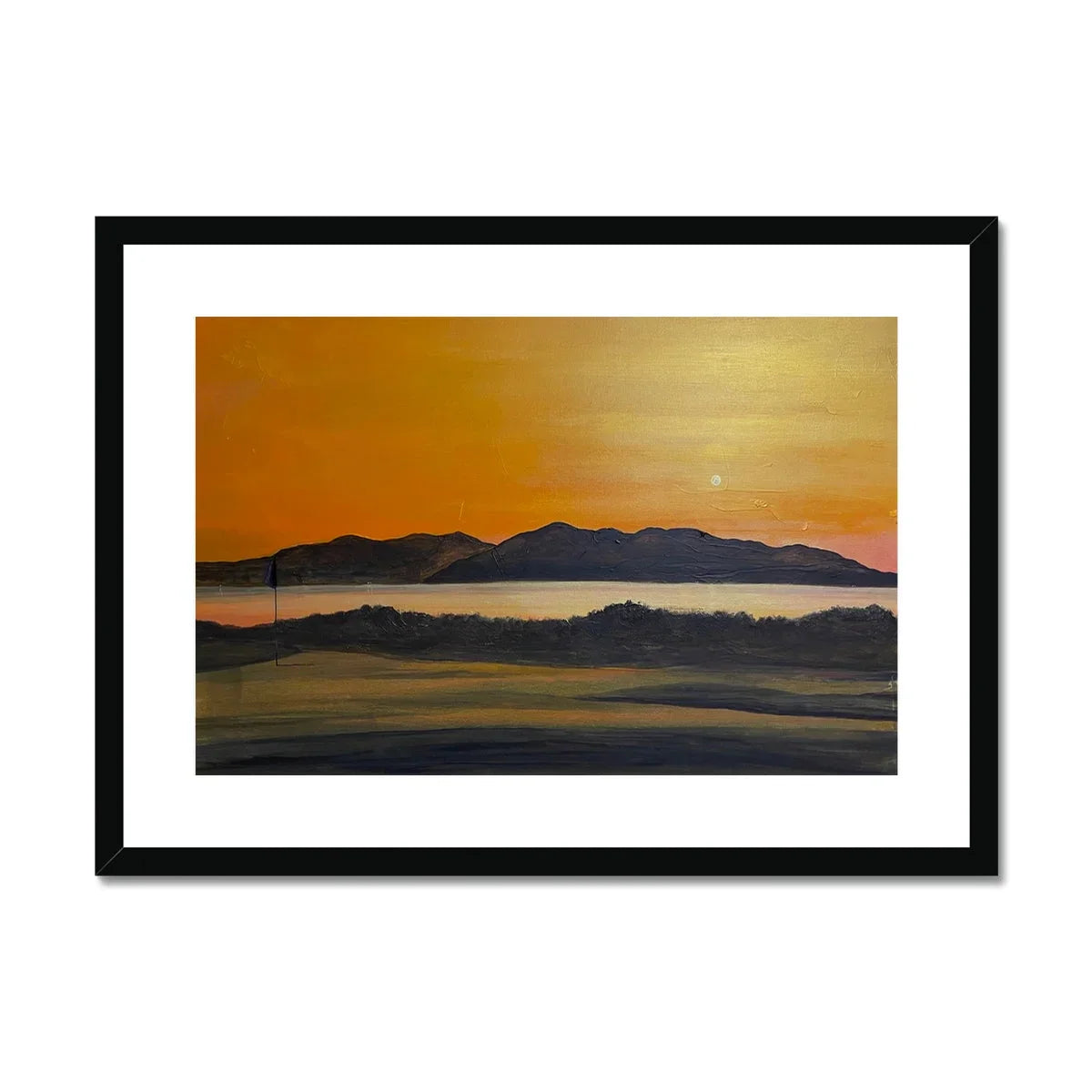 Royal Troon Golf Course 5th Green Framed & Mounted Print - Kevin Hunter