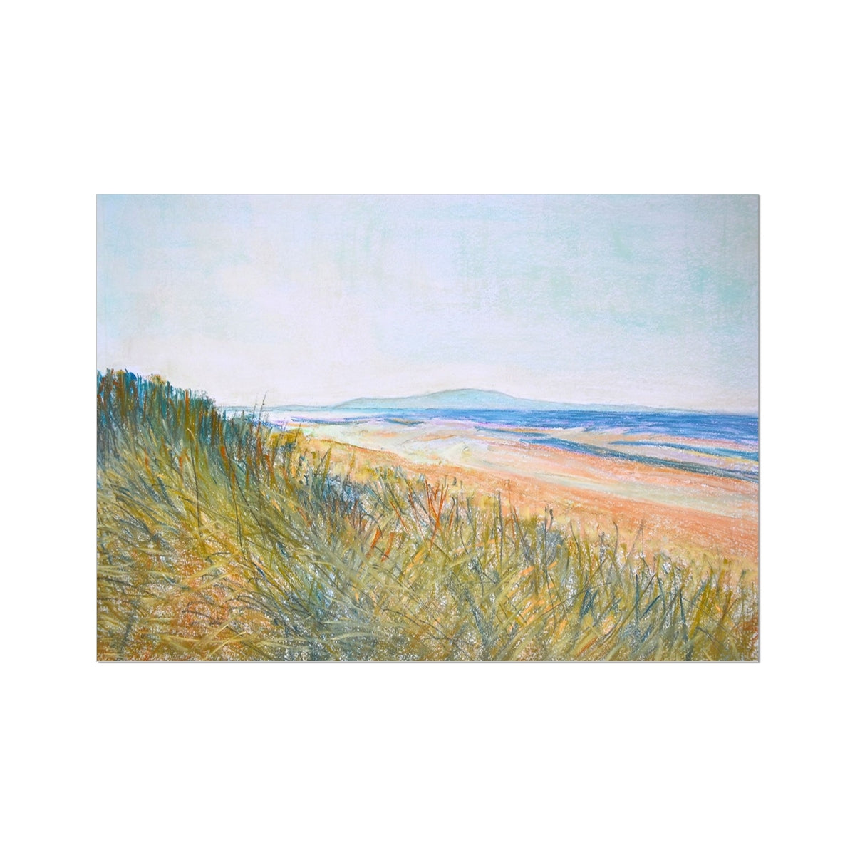 Sand Dunes Troon Scotland Art Print - Milla Crann
