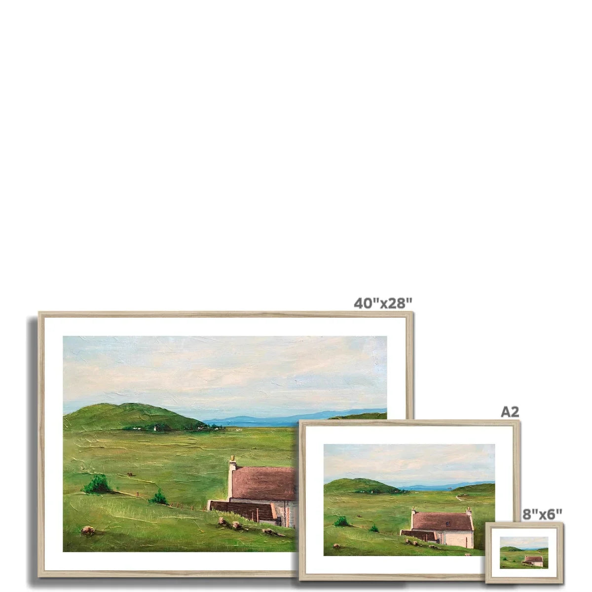 A Skye Cottage Framed & Mounted Print - Kevin Hunter