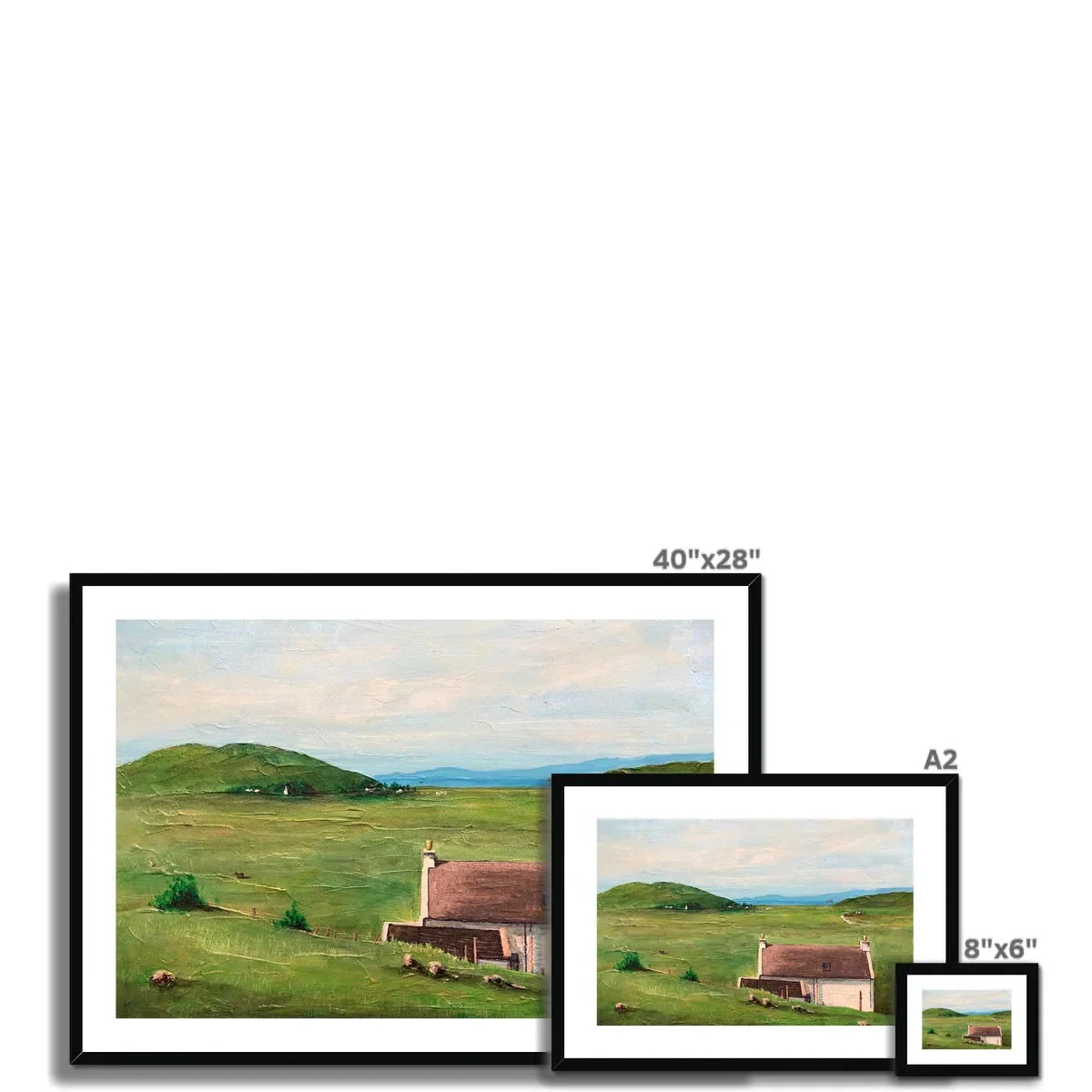 A Skye Cottage Framed & Mounted Print - Kevin Hunter
