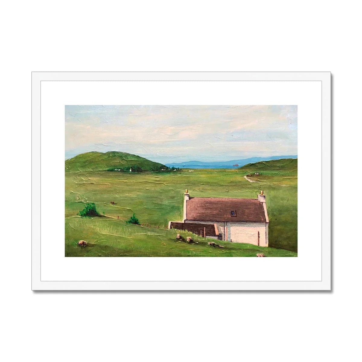 A Skye Cottage Framed & Mounted Print - Kevin Hunter