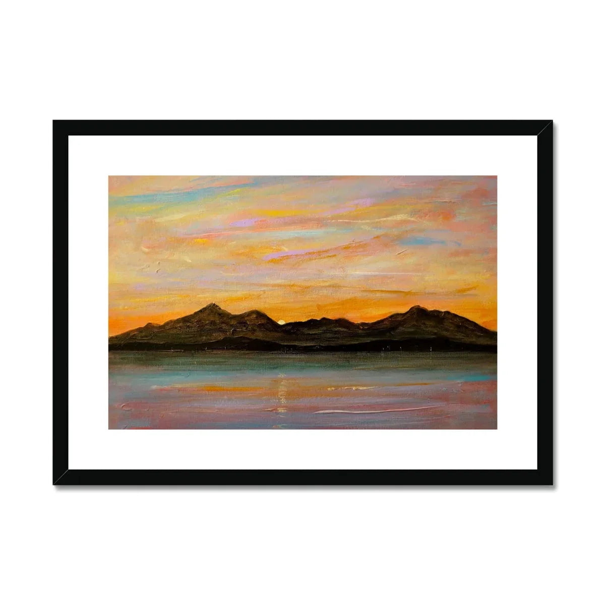 The Sleeping Warrior Arran Framed & Mounted Print - Kevin Hunter