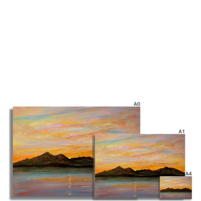 The Sleeping Warrior Arran Scotland Art Print - Kevin Hunter