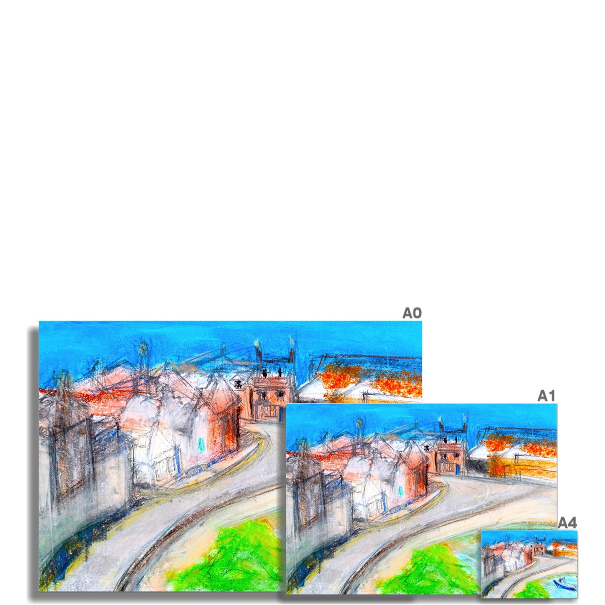 Stonehaven Harbour Scotland Art Print - Milla Crann