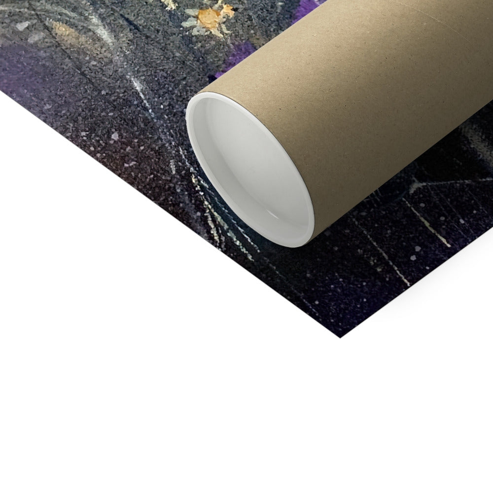 Summer Fields and Arran Scotland Art Print - Emma S Davis