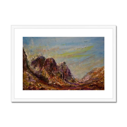 Three Sisters Glencoe Framed & Mounted Print - Kevin Hunter
