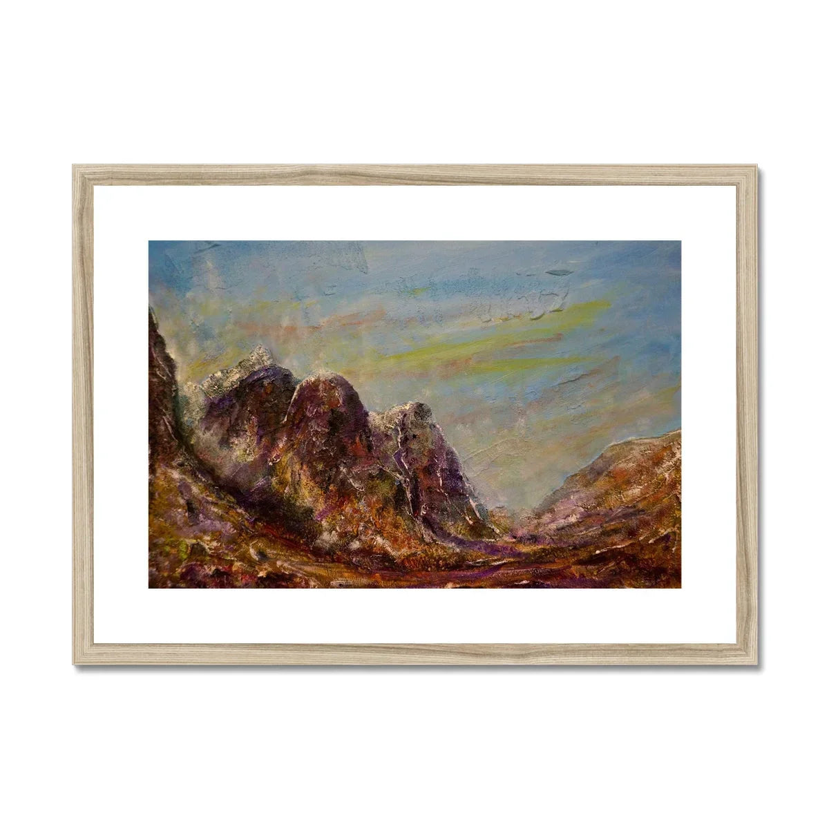 Three Sisters Glencoe Framed & Mounted Print - Kevin Hunter