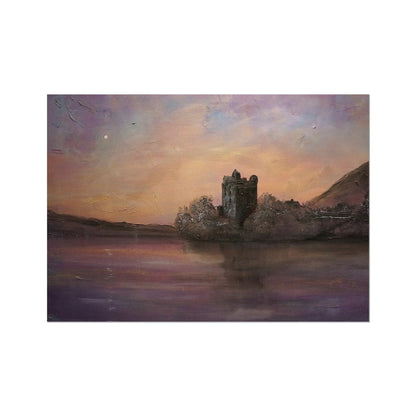 Urquhart Castle Moonlight Scotland Art Print - Kevin Hunter