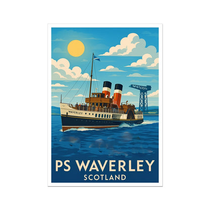 The Waverley approaches Greenock Scotland Art Print - Stephen Henry