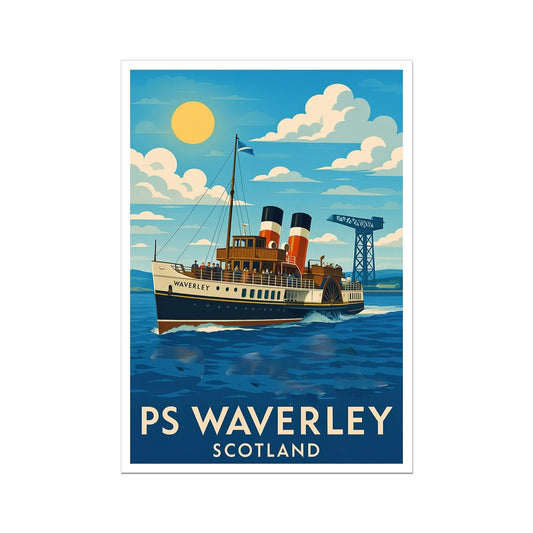 The Waverley approaches Greenock Scotland Art Print - Stephen Henry