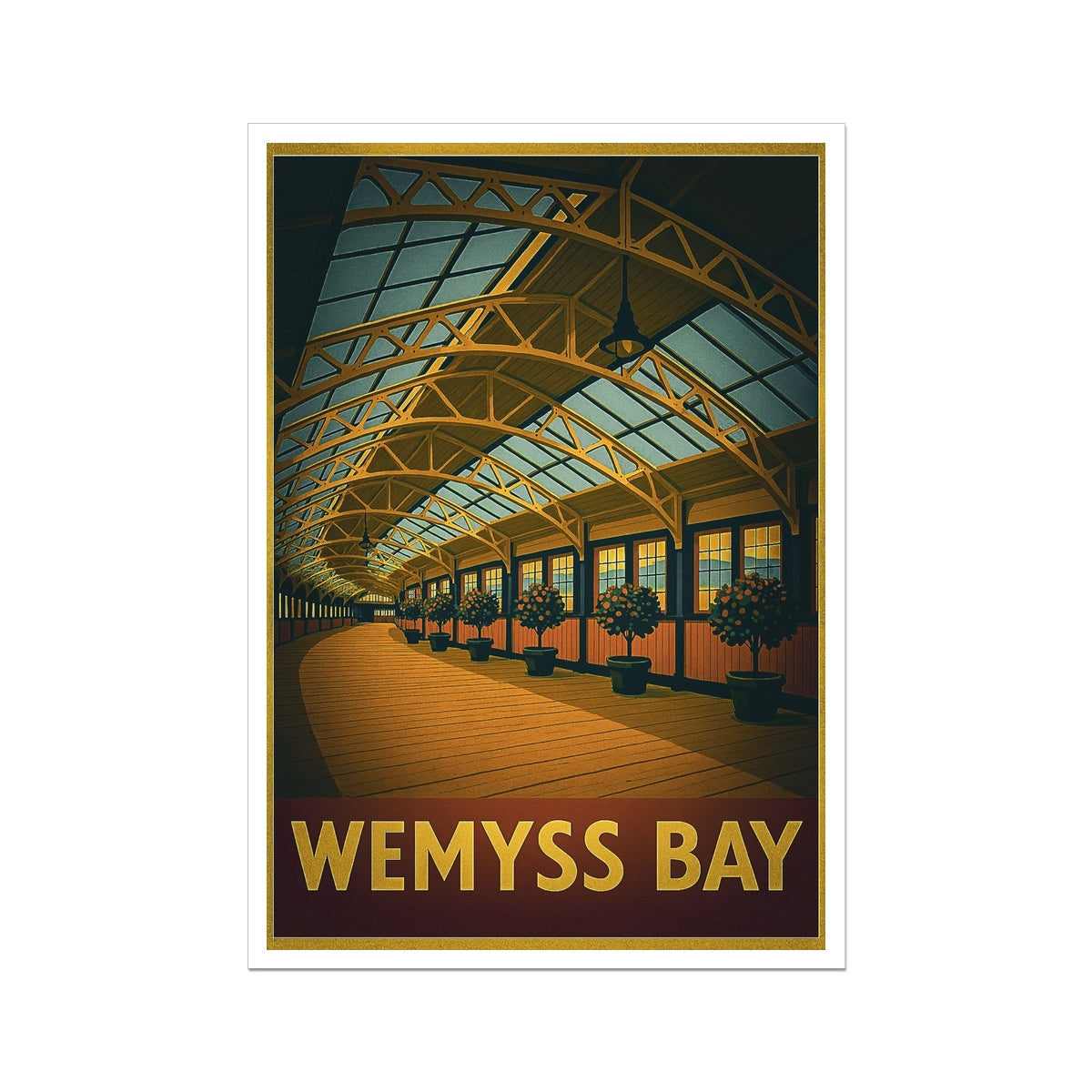Wemyss Bay Station Scotland Art Print - Stephen Henry