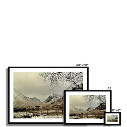 Winter In Glencoe Framed & Mounted Print - Kevin Hunter