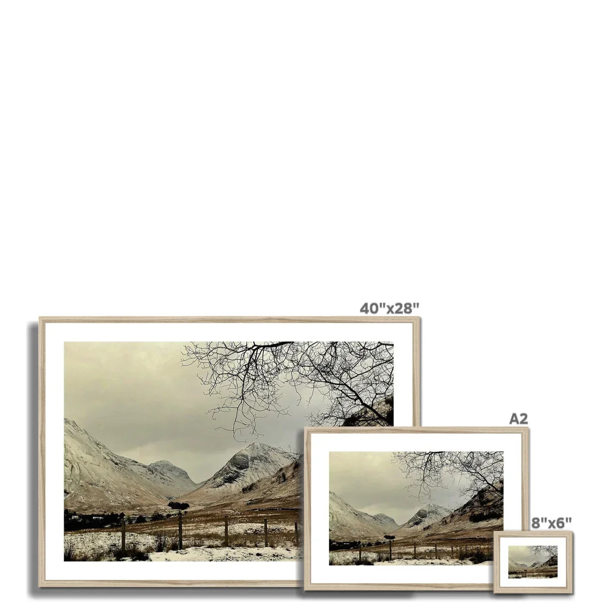 Winter In Glencoe Framed & Mounted Print - Kevin Hunter