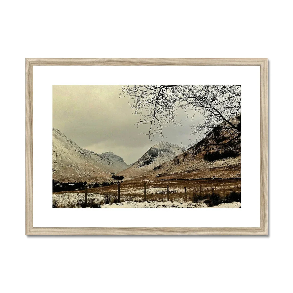 Winter In Glencoe Framed & Mounted Print - Kevin Hunter